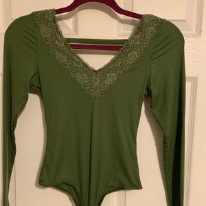 Olive green Body Suit